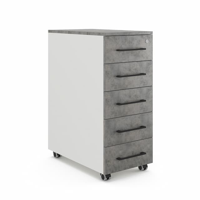 Тумба мобильная Kobor TМ5-40/50 white/chicago