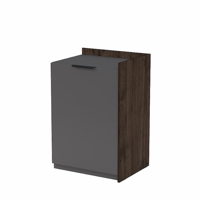 Модуль тумбы распашной конечный Алсав MAGNETIC 15ТР-К.806 (584х460х860) брауни/graphit