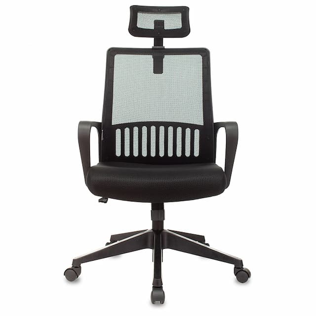 Кресло Бюрократ MC-201-H черный TW-01 TW-11 сетка/ткань с подголов. крестов. пластик