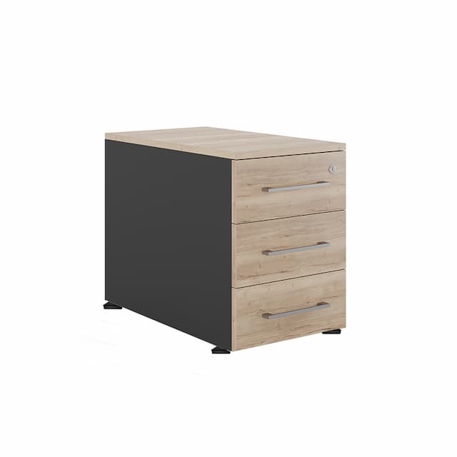 Тумба приставная Kobor TS3-40/60 black/natural