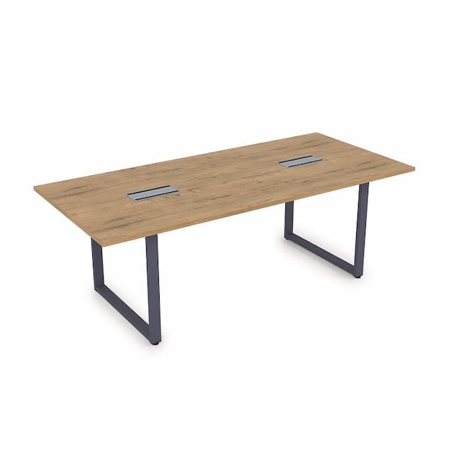 Стол переговорный АЛСАВ Gloss СПГ-О.939 teakwood/графит