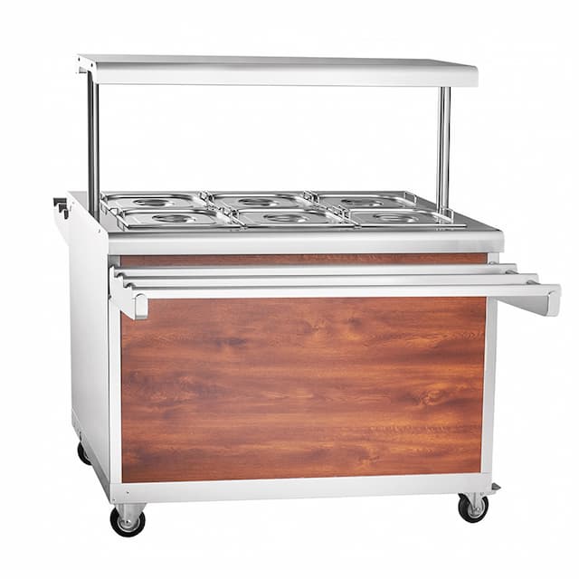 Мармит 2-х блюд Abat ЭМК-70ПМ паровой цвет дуб