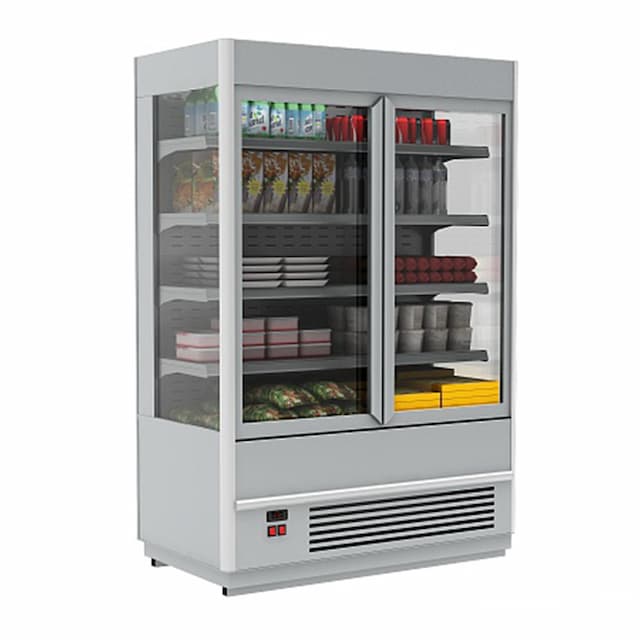 Витрина холодильная Полюс CUBA FC 20-07 VV 1,9-1 (распашные двери)